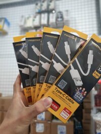 Cáp sạc nhanh 3A PISEN TC25 type-c 0.9m chính hãng