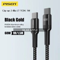Cáp Sạc Nhanh 60W 2 Đầu Type-C PISEN LT-TC04. 1M