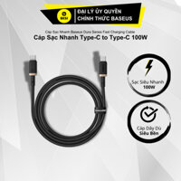 Cáp Sạc Nhanh Baseus Dura Series Fast Charging Cable Type-C to Type-C 100W
