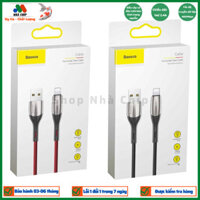 Cáp Sạc Nhanh Baseus Horizontal Data Cable - Dùng Cho iPhone iPad - Trang Bị Đèn Led - Công Nghệ Chống Đứt Gãy SR - Hàng Chính Hãng - 1m