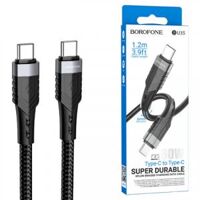 CÁP SẠC NHANH BOROFONE 20W BU35 TYPE C TO TPYE C