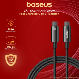 Cáp sạc nhanh C to C Baseus Cafule KLF Series PD3.1 Gen2