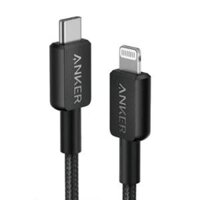 Cáp Sạc Nhanh C to Lightning ANKER 322 A81B5 30W (480Mbps, MFi Certified, Nylon Braided Cable)
