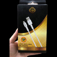 Cáp sạc nhanh dài 2M Microcom USB cho tất cả các dòng điện thoại android