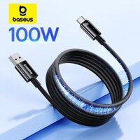 Cáp Sạc Nhanh Dây Nam Châm Chống Rối Baseus Tungsten Gold Magnetic USB to Type-C 100W (1m, 480Mbps)