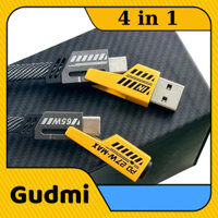 Cáp Sạc Nhanh GUDMI X511 4 Đầu 65W Cổng C-L, C-C, USB-C, USB-L Đa Năng 4 Trong 1 Hỗ Trợ Sạc Nhanh Tiện Lợi