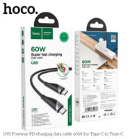 Cáp sạc nhanh Hoco U95 Freeway PD60W Type C to Type C