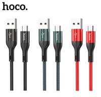 Cáp Sạc Nhanh Hoco X2 Max 3A Dây Dù Cổng Micro Dài 1M - Hàng Chính Hãng