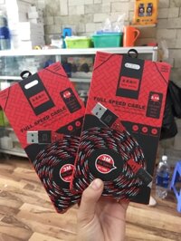 Cáp sạc nhanh iPhone 3M BYZ BC-090i {usb ra iphone lightning} dây dù 2.1A loại xịn chính hãng [BH 6 tháng]