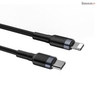 Cáp sạc nhanh iphone pd 18w Baseus cafule - dây sạc bọc dù type c to lightling cho ip ipad - hàng chính hãng - 2m