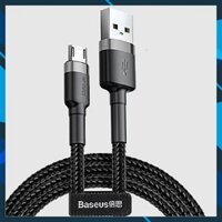 Cáp Sạc Nhanh Micro USB Cho Smartphone Android 2.4A Baseus Cafule - Hàng chính Hãng - đen - 2m