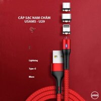 Cáp sạc nhanh nam châm USAMS - U29 (Lightning - Type C - Micro)