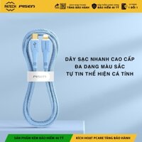 Cáp sạc nhanh PISEN PD20W Type-C to L Rainbow 1200mm, công suất sạc 20W, model: LT-TC17-1200, bảo hành 24 tháng