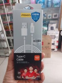 Cap sac nhanh Pisen Usb to Type-c 3A dai 900mm