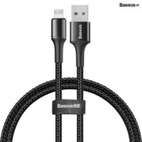 Cáp sạc nhanh siêu bền Baseus Halo Data Lightning Cable cho iPhone/ iPad (2.4A Fast Charge , LED Light indicator)