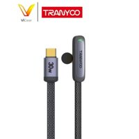 Cáp sạc nhanh Tranyoo CL-3 30W bọc dù C to Light dài 1,2M, đầu sạc vuông góc tiện chơi game Phụ Kiện Sạc Điện Thoại