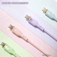 Cáp Sạc Nhanh / Truyền Dữ Liệu Di Động 100cm sanrio my melody pochacco type-c Bằng acrylic Màu Hồng Dễ Thương