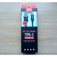 Cáp sạc nhanh Type C và USB ( dây Dù dài 1,2m ) - thương hiệu Bagi