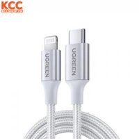 Cáp sạc nhanh Ugreen US304 USB C to Lightning MFI 1M White