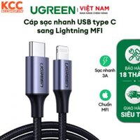 Cáp sạc nhanh Ugreen US304 USB C to Lightning MFI 1M