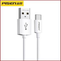 Cáp sạc nhanh USB - Type C 6A 66W 2m Pisen chính hãng (Trắng)