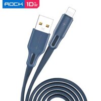 Cáp sạc nhanh và truyền dữ liệu Rock S1 Lightning Charge & Sync Flat Cable (RCB0739) 2.4A kết nối Lightning cho iPhone XS Max 7 8 6 Plus