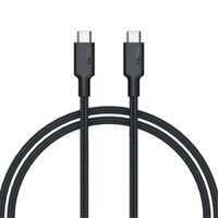 Cáp sạc nhanh – Xuất Video AUKEY CB-CD21 Gen2 E Marker PD 100W USB 3.1 Type C To Type C Cable (1.2m, 4K@60Hz thunderbolt ) – BLACK