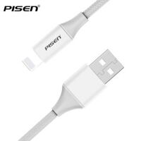 Cáp sạc Pisen FAST Lightning 2.4A braided 1200mm (Anti-break) – Pro, FAST