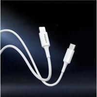 Cáp sạc Pisen Quick - Mr White Lightning USB-C 1m, trắng - Global CL-PD-1000 (GLB)