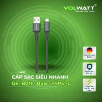 Cáp sạc siêu nhanh & truyền dữ liệu tốc độ cao Volwatt GE-B011-AC USB-A to Type-C Cable