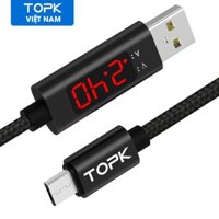 Cáp sạc TOPK AC27 USB - Micro sạc nhanh 3A dùng cho Samsung Xiaomi Huawei giá tốt