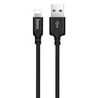 Cáp Sạc truyền dữ liệu 2.4 chống dối, dây dù dành cho Iphone,Ipad Hoco X14 Giao màu ngẫu nhiên- Hàng chính hãng - 1m