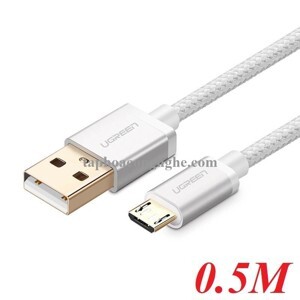 Cáp sạc truyền dữ liệu USB 2.0 sang MICRO USB Ugreen 30654 0.5M