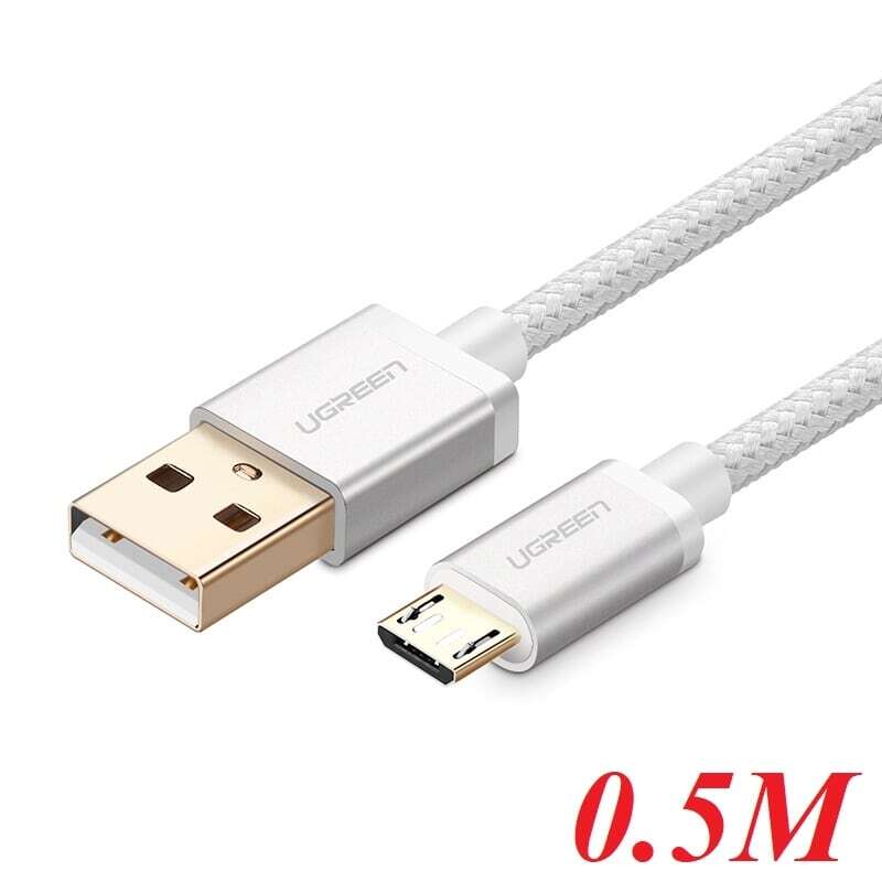 Cáp sạc truyền dữ liệu USB 2.0 sang MICRO USB Ugreen 30654 0.5M
