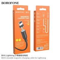 Cáp sạc từ iPhone Borofone BX41 usb ra iphone lightning  hít nam châm 1m sạc nhanh chính hãng [BH 1 năm]