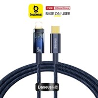 Cáp sạc tự ngắt Baseus Explorer Series Typec to IP PD20W 3.0A dùng cho 11/12/13/14 dài 100CM dây bọc dù cao cấp