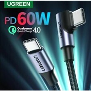 Cáp sạc Type C bẻ góc 90 dài 1m Ugreen 50123