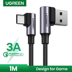 Cáp sạc Type C sang USB 2.0 góc 90 dài 1m Ugreen 50941