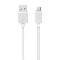 Cáp sạc USAMS US-SJ690 Micro Striped Data Cable-KY Series 1M White ( SJ690USB02 )