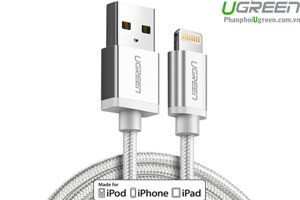 Cáp sạc USB 2.0 Lightning dài 15m chuẩn MFI Ugreen 30585
