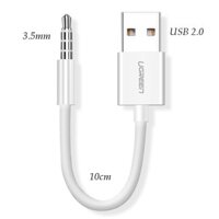 Cáp Sạc USB 2.0 Sang 3.5MM Dài 10CM Ugreen 50146