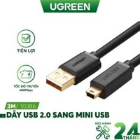 Cáp sạc USB 2.0 sang mini USB độ dài từ 0.25-3m UGREEN US132 - Hàng chính hãng - 3m 10386