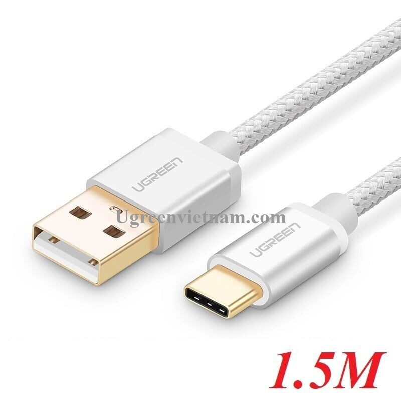 Cáp sạc USB 2.0 to Type C dài 1,5m Ugreen 20813