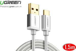 Cáp sạc USB 2.0 to Type C dài 1,5m Ugreen 20813