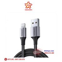 Cáp sạc USB Lightning chuẩn MFi Ugreen 60157 Dài 1.5m