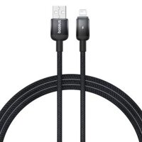 Cáp sạc USB to Lightning cho iPhone Baseus Discolor Series Fast Charging Cable USB to iP 2.4A 1m Cluster Black