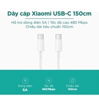 CÁP SẠC XIAOMI USB-C TO USB-C