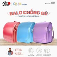 Cặp sách Balo chống gù Nhật Randoseru Kids Ami - Pelican Pokke màu Xanh ba lô