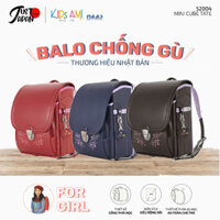 Cặp sách Balo chống gù Nhật Randoseru Kids Ami - Mimi Cube Tate cho bé gái