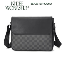 Cặp sách đeo chéo đi học cặp học sinh bằng da túi đeo chéo giỏ đi làm đựng laptop, macbook, sách vở tiện lợi KINDEE